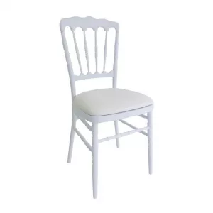 Chaise Napoléon blanche avec assise
