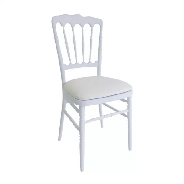 Chaise Napoléon blanche avec assise