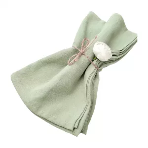 Serviette vert d'eau